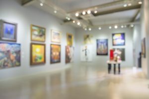 Abstract,Blur,Contemporary,Art,Gallery,For,Background,Usage