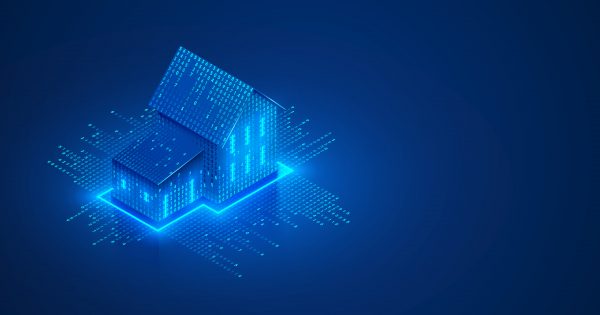 Smart,Home,Isometric,Concept.,Private,House,Consists,Digits,Code.,Cyber